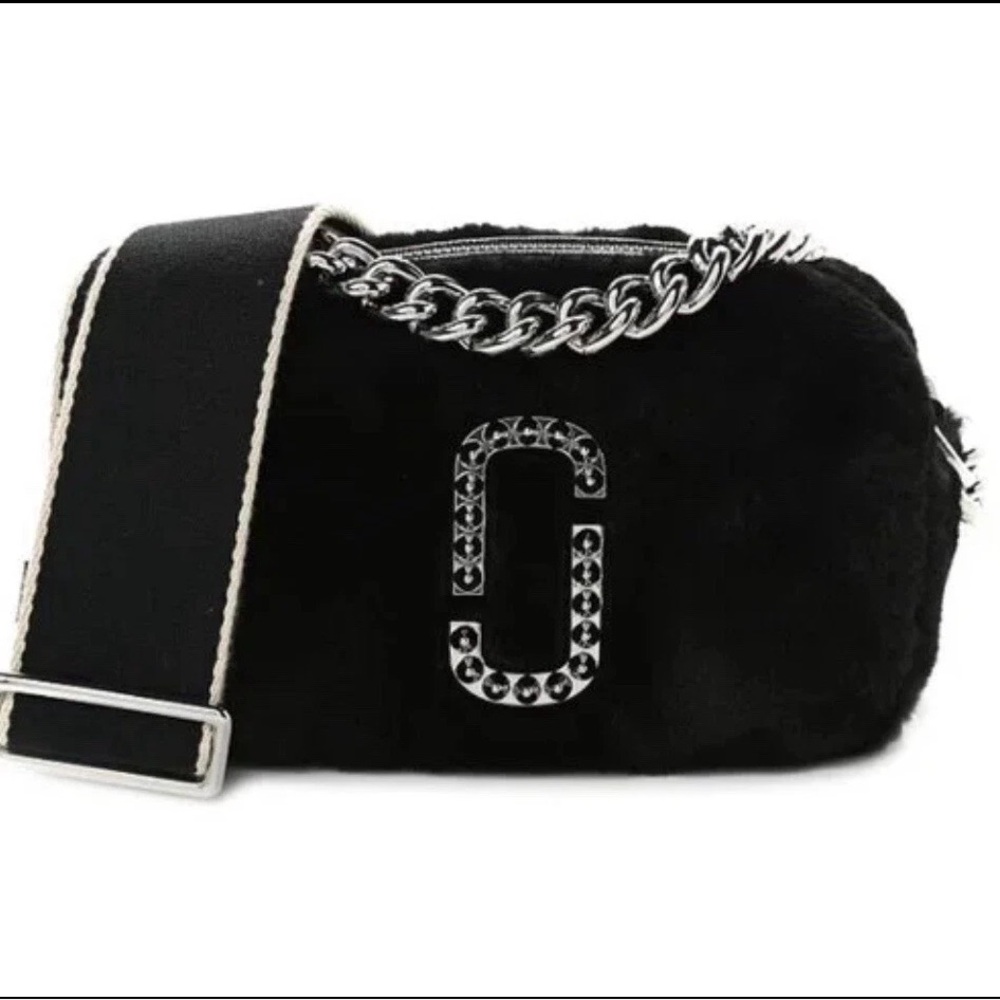 NWT! MARC JACOBS Snapshot Faux Fur Camera Crossbody Bag